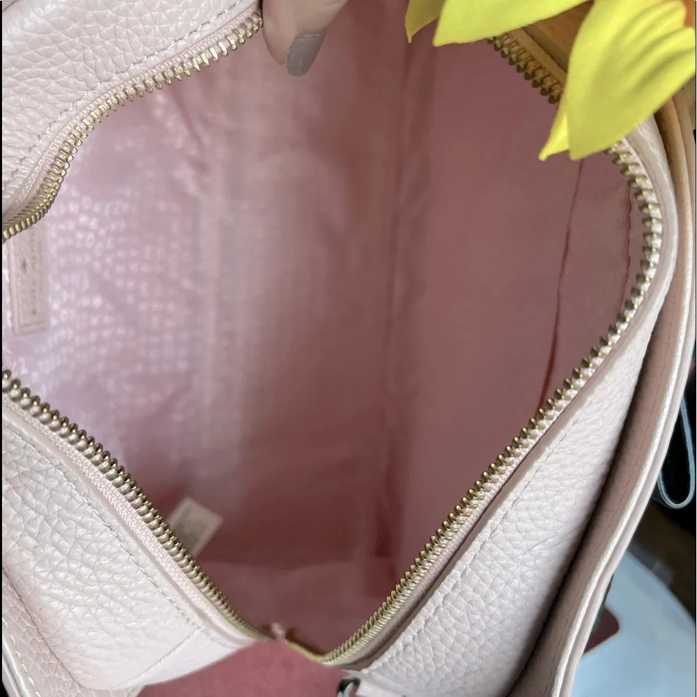 🌹 NWT ~ Authentic PEBBLED LEATHER.                                🌹 BLUSH PINK - Picture 4 of 11